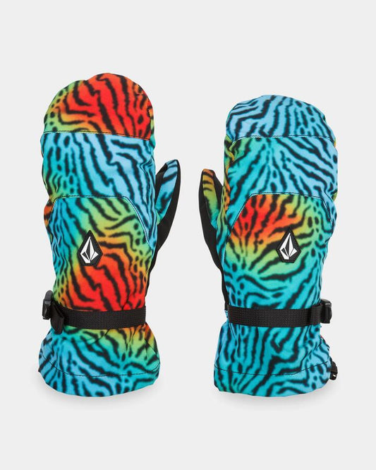 Image of Gloves & Mittens. Product name - Volcom Womens V.Snow Over Mittens Acid Yellow in Acid Yellow colour by brand - Volcom