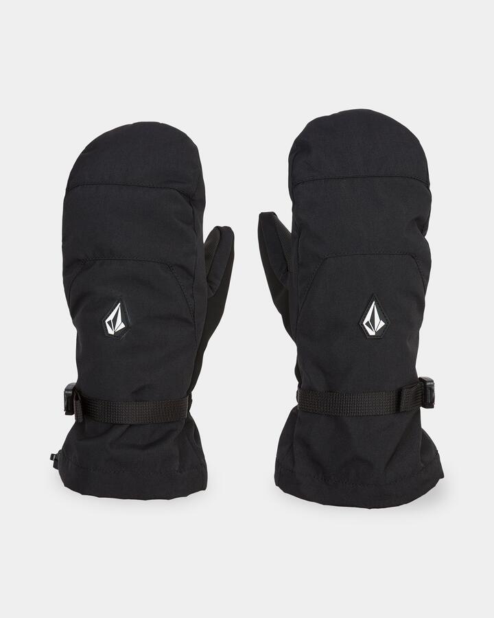 Image of Gloves & Mittens. Product name - Volcom Womens V.Snow Over Mittens Black in Black colour by brand - Volcom