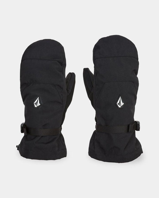 Image of Gloves & Mittens. Product name - Volcom Womens V.Snow Over Mittens Black in Black colour by brand - Volcom