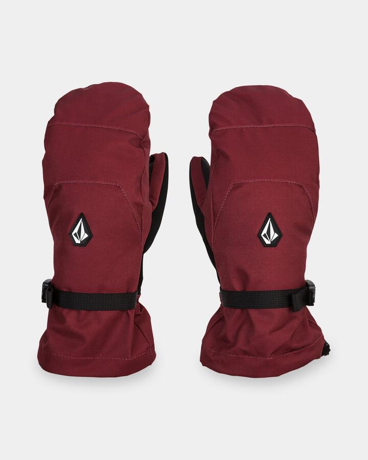 Image of Gloves & Mittens. Product name - Volcom Womens V.Snow Over Mittens Pinot in Pinot colour by brand - Volcom