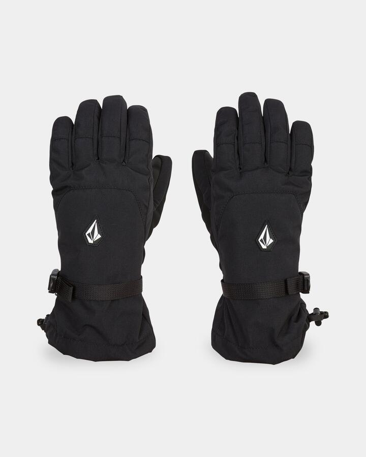 Image of Gloves & Mittens. Product name - Volcom Womens V.Snow Over Gloves Black in Black colour by brand - Volcom