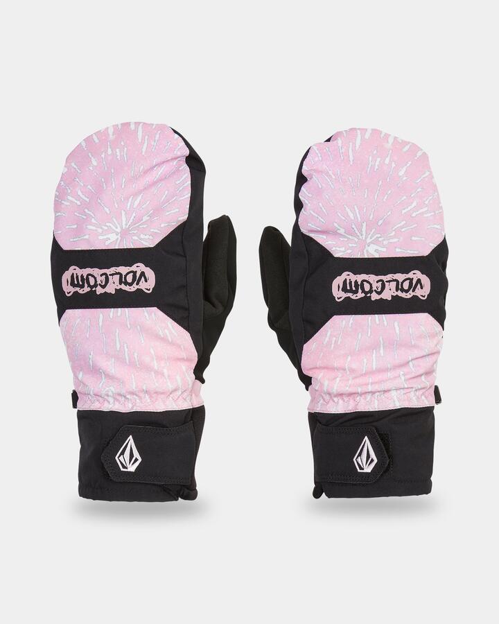 Image of Gloves & Mittens. Product name - Volcom Mens V.Co Nyle Mittens Pink in Pink colour by brand - Volcom