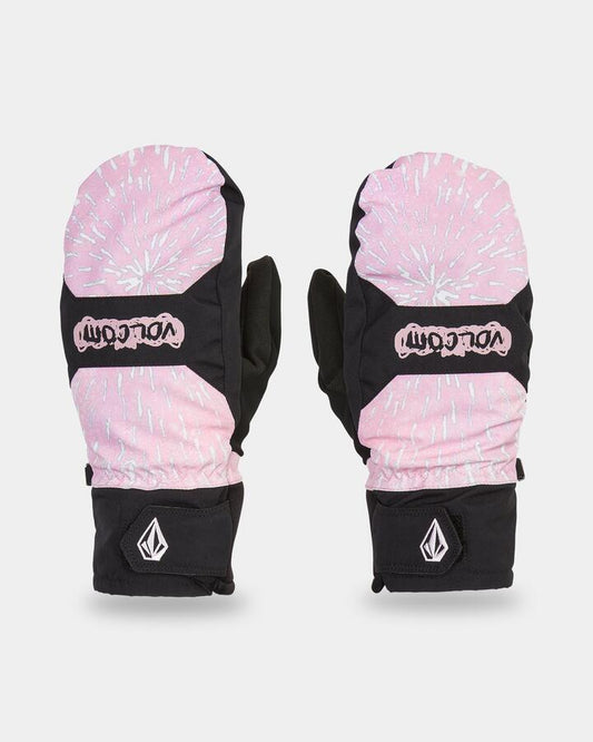 Image of Gloves & Mittens. Product name - Volcom Mens V.Co Nyle Mittens Pink in Pink colour by brand - Volcom