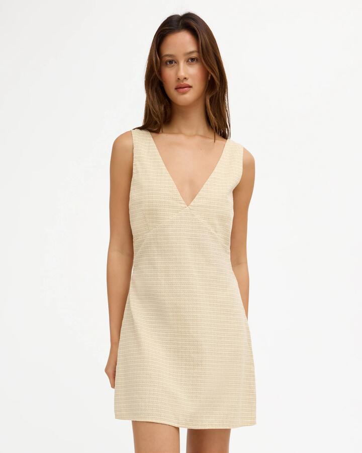 Image of Dresses. Product name - Volcom Womens Mellow Mini Dress Sunrise in Sunrise colour by brand - Volcom