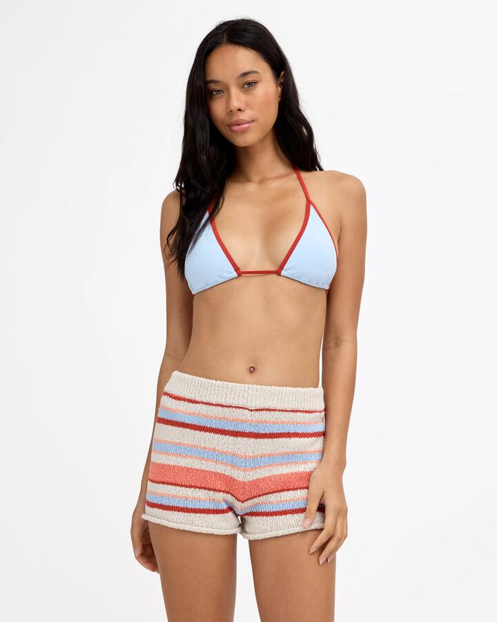 Image of a model wearing Shorts. Product name - Billabong Womens All Day Me Elastic Waist Shorts Multi in Multi colour by brand - Billabong