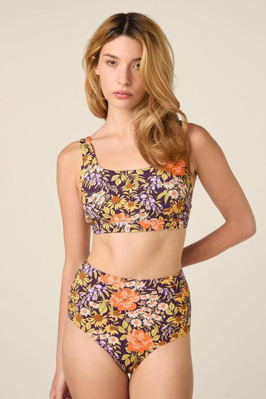 Image of Swimwear. Product name - Adelaide Bikini Top in Plum colour by brand - Princess Highway