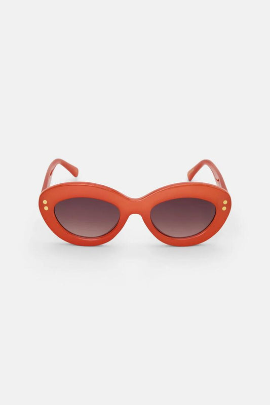 Image of Sunglasses. Product name - Sherman Sunglasses Orange in Orange colour by brand - Gorman
