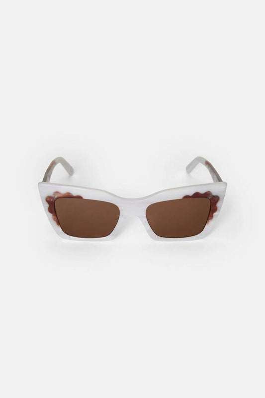 Image of Sunglasses. Product name - Asher Sunglasses Cream in Multi colour by brand - Gorman