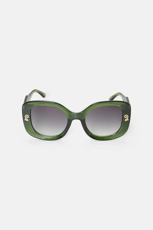 Image of Sunglasses. Product name - Piper Sunglasses Green in Green colour by brand - Gorman
