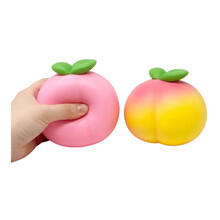Image of Toys. Product name - Jumbo Peach SquishyÂ 14cm in colour by brand - Toymate