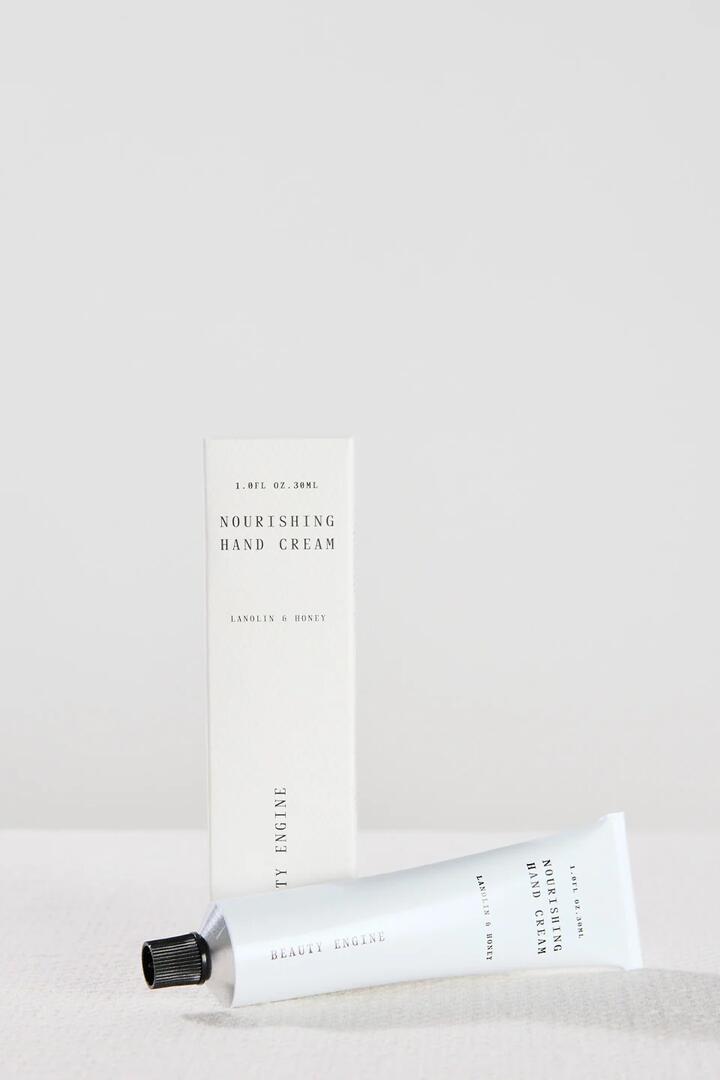 Image of Health & Beauty. Product name - Nourishing Lanolin + Honey 30ml Hand Cream in Cream colour by brand - Beauty Engine