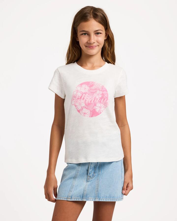 Image of T-Shirts. Product name - Billabong Girls 8-16 Waterlily T-Shirt Salt Crystal in Salt Crystal colour by brand - Billabong