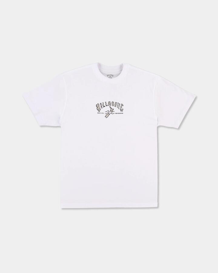Image of T-Shirts. Product name - Billabong Mens Nz 73 T-Shirt White in White colour by brand - Billabong