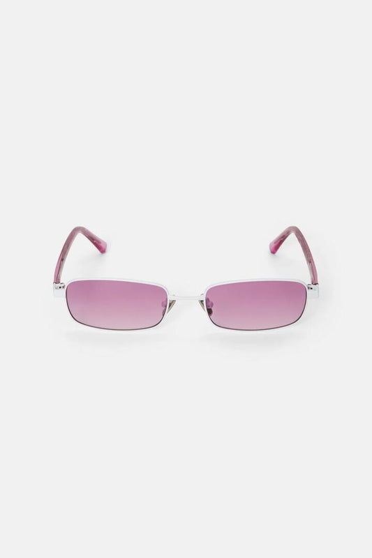 Image of Sunglasses. Product name - Naughty Noughties Sunglasses in Pink/White colour by brand - Dangerfield