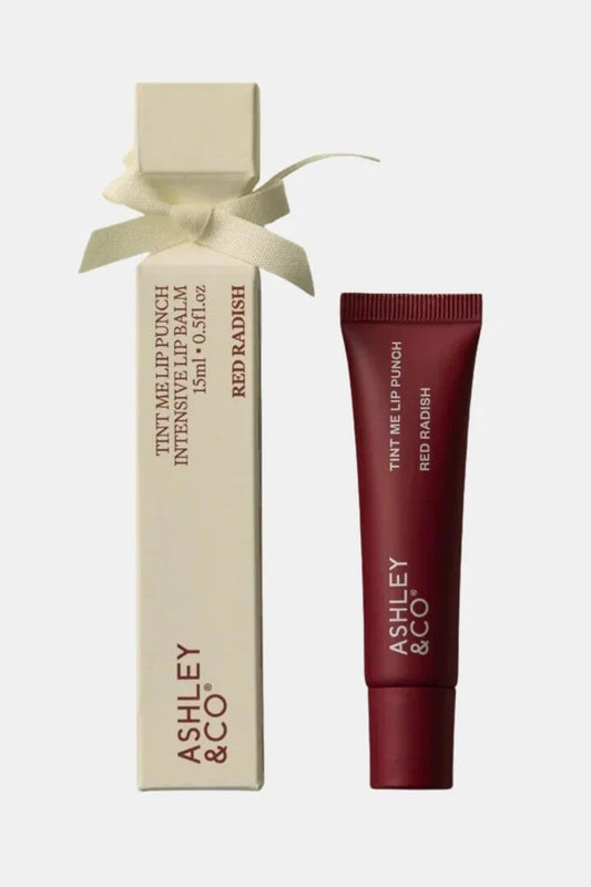 Image of Lip Balms. Product name - Lip Punch Red Raddish 2026 Mini Christmas Cracker in Red colour by brand - Ashley & Co
