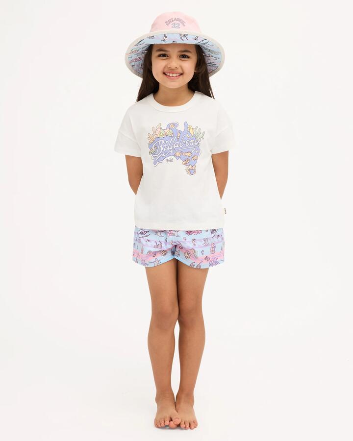 Image of T-Shirts. Product name - Billabong Girls 0-7 Brentos Adventure T-Shirt Salt Crystal in Salt Crystal colour by brand - Billabong