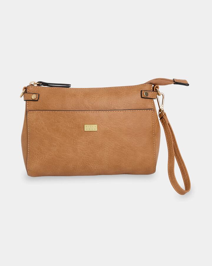 Image of Bags. Product name - Billabong Womens Breaker Babe Shoulder Bag Tan in Tan colour by brand - Billabong
