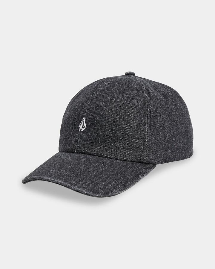 Image of Hats. Product name - Volcom Womens Shadowed Dad Cap Black in Black colour by brand - Volcom