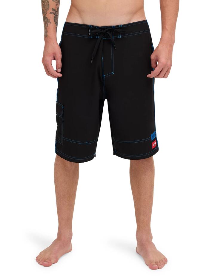 Image of Swimwear. Product name - Quiksilver Mens Stab 21" Boardshorts Black in Black colour by brand - Quiksilver