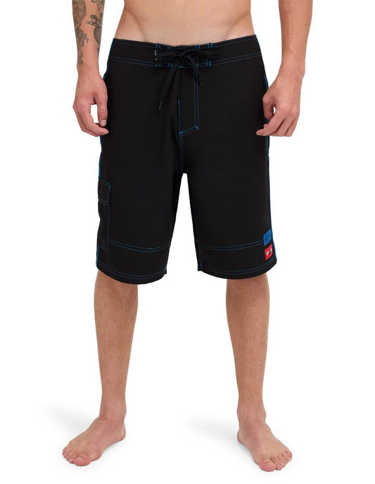 Image of Swimwear. Product name - Quiksilver Mens Stab 21" Boardshorts Black in Black colour by brand - Quiksilver