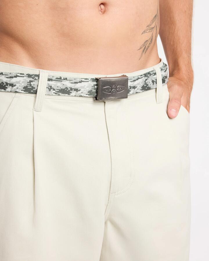 Image of Belts. Product name - RVCA Mens Emblem Web Belt Camo in Camo colour by brand - RVCA