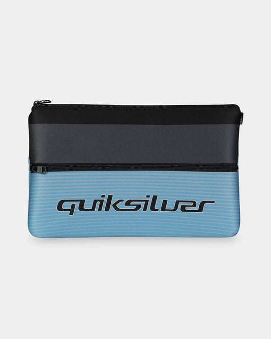 Image of Accessories. Product name - Quiksilver Blocked Jumbo Pencil Case Iron Gate in Iron Gate colour by brand - Quiksilver
