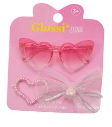 Image of Toys. Product name - Sunglasses Set Hair Bow Clip & Hair Coil 3pcs in colour by brand - Toymate