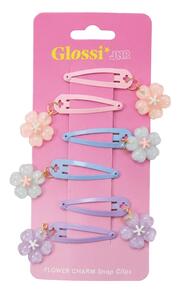 Image of Toys. Product name - Flower Hair Clips 6pcs in colour by brand - Toymate