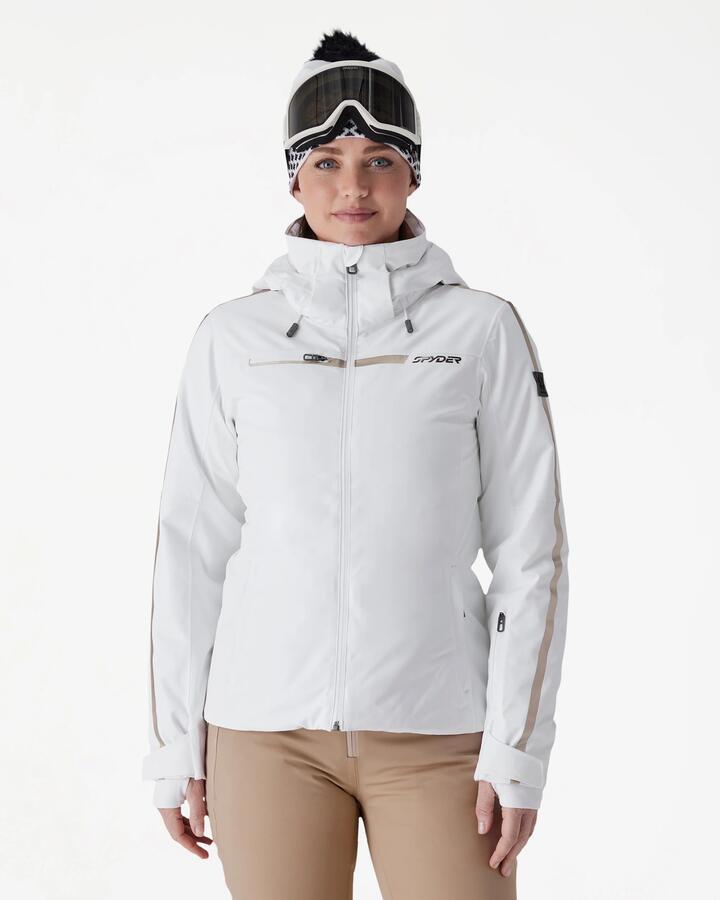 Image of Coats & Jackets. Product name - Spyder Womens Titania Jackets White in White colour by brand - Spyder