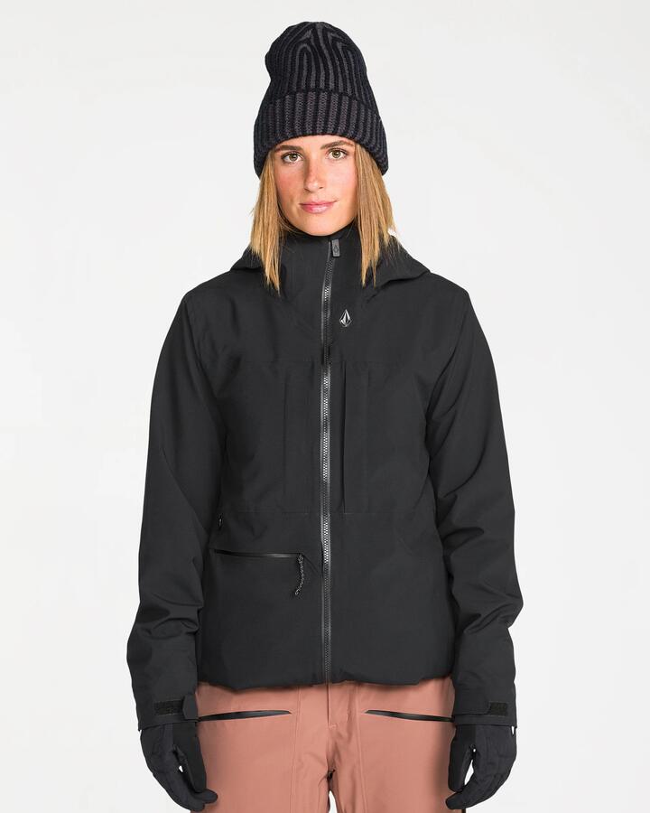Image of Coats & Jackets. Product name - Volcom Womens Cloudbreaker 30K Jacket Black in Black colour by brand - Volcom