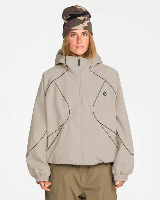 Image of Coats & Jackets. Product name - Volcom Womens Liftline 20K Jacket Khaki in Khaki colour by brand - Volcom