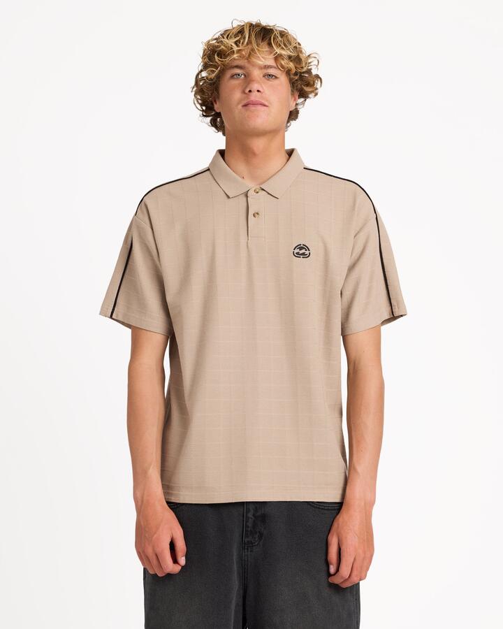 Image of Shirts. Product name - Billabong Mens Spec 73 Pub Polo Shirt Tan in Tan colour by brand - Billabong