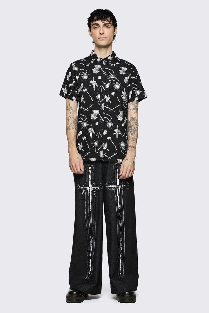 Image of Shirts. Product name - Lance Shirt in Black colour by brand - Black Friday