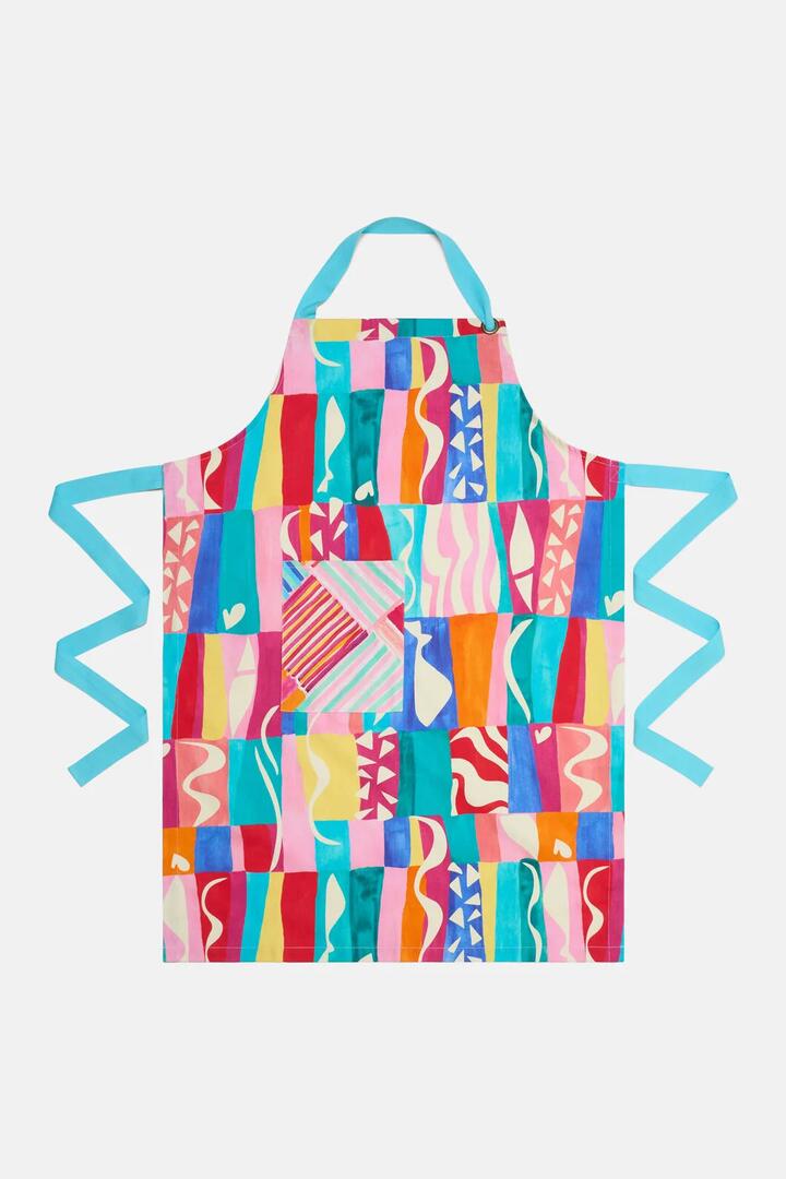 Image of Kitchen & Dining. Product name - Mosaic Pulse Apron in Print colour by brand - Gorman