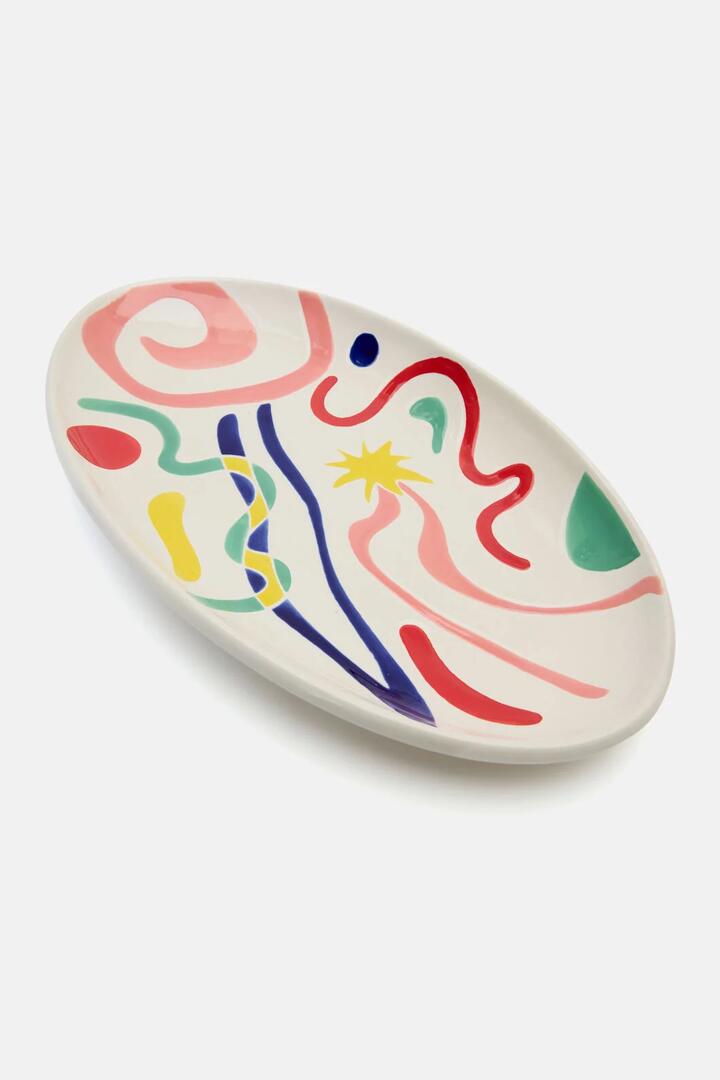Image of Others. Product name - Joyburst Ceramic Oval Platter in Print colour by brand - Gorman