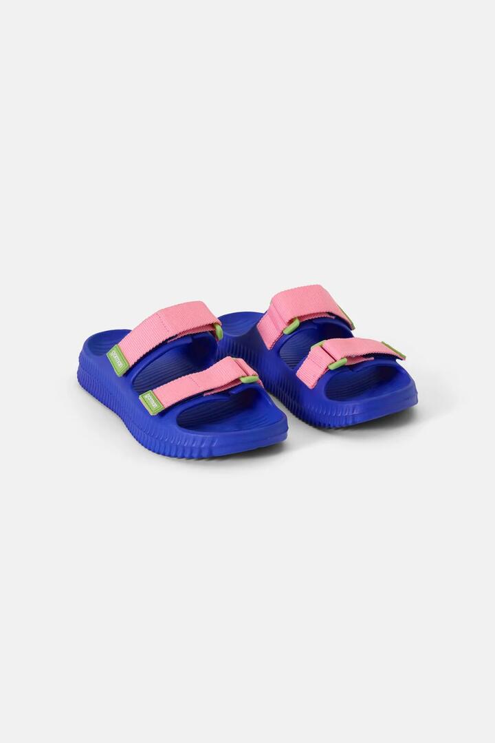 Image of Sandals. Product name - Slip And Slide Blue in Blue colour by brand - Gorman