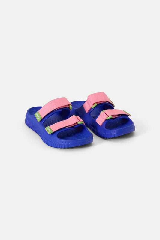 Image of Sandals. Product name - Slip And Slide Blue in Blue colour by brand - Gorman