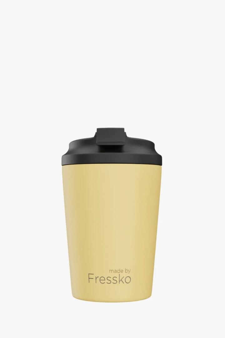 Image of Water Bottles. Product name - Lifestyle Limoncello Ceramic Camino 12oz Coffee Cup in colour by brand - Fressko
