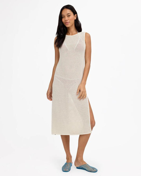 Image of Dresses. Product name - Billabong Womens Sun Drenched Midi Dress Salt Crystal in Salt Crystal colour by brand - Billabong