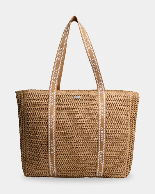 Image of Bags. Product name - Roxy Sidney Tote Bag Natural in Natural colour by brand - Roxy