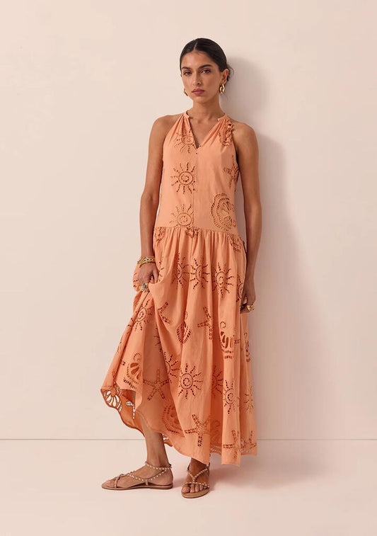 Image of Dresses. Productname: Seashell Maxi Dress in Sun Baked colour by brand - MOS The Label