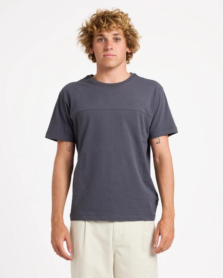 Image of T-Shirts. Product name - RVCA Mens Dayshift Workshop T-Shirt Garage Blue in Garage Blue colour by brand - RVCA