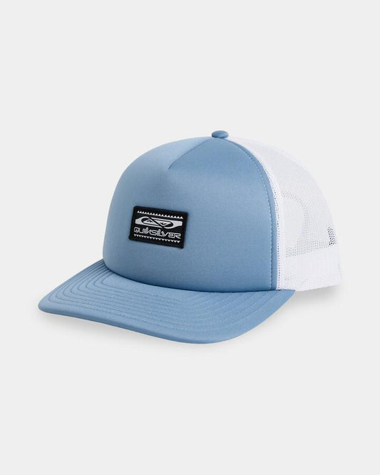 Image of Hats. Product name - Quiksilver Mens Terrain Trucker Cap Quiet Harbor in Quiet Harbor colour by brand - Quiksilver