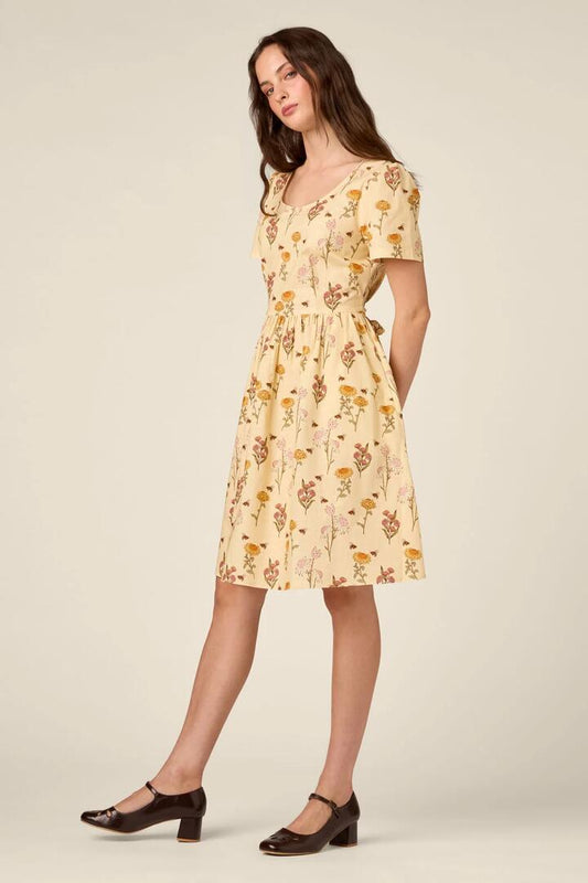 Image of Dresses. Product name - Native Bee & Flora Dress in Lemon colour by brand - Princess Highway