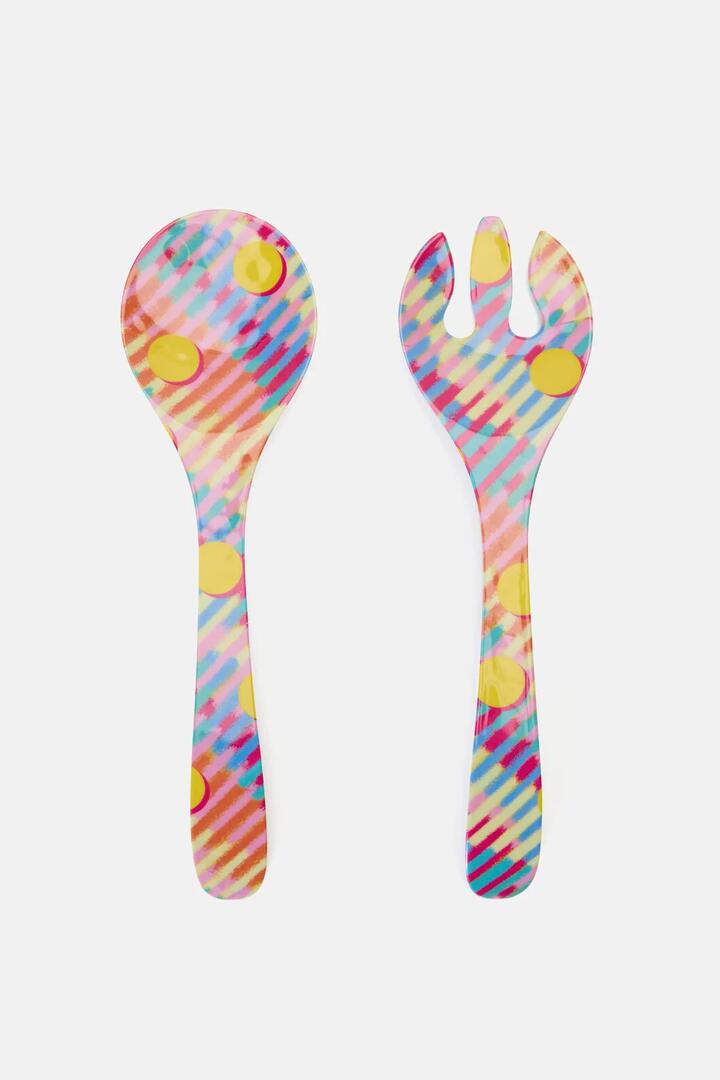 Image of Others. Product name - Vivid Eclipse Salad Servers in Print colour by brand - Gorman