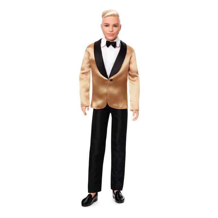 Image of Dolls. Product name - 2025 Holiday Ken Doll 4 in colour by brand - Barbie