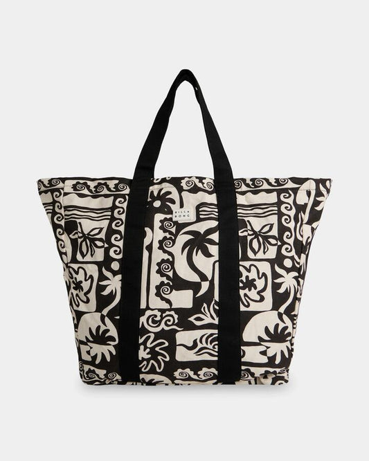 Image of Bags. Product name - Billabong Womens Soul Dream Poppins Beach Bag Black Pebble in Black Pebble colour by brand - Billabong