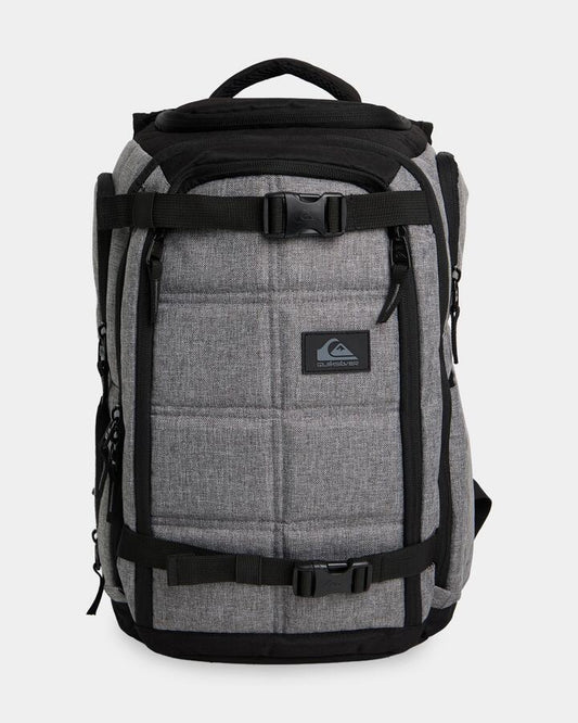 Image of Bags. Product name - Quiksilver Mens Grenade Backpack Grey Heather in Grey Heather colour by brand - Quiksilver