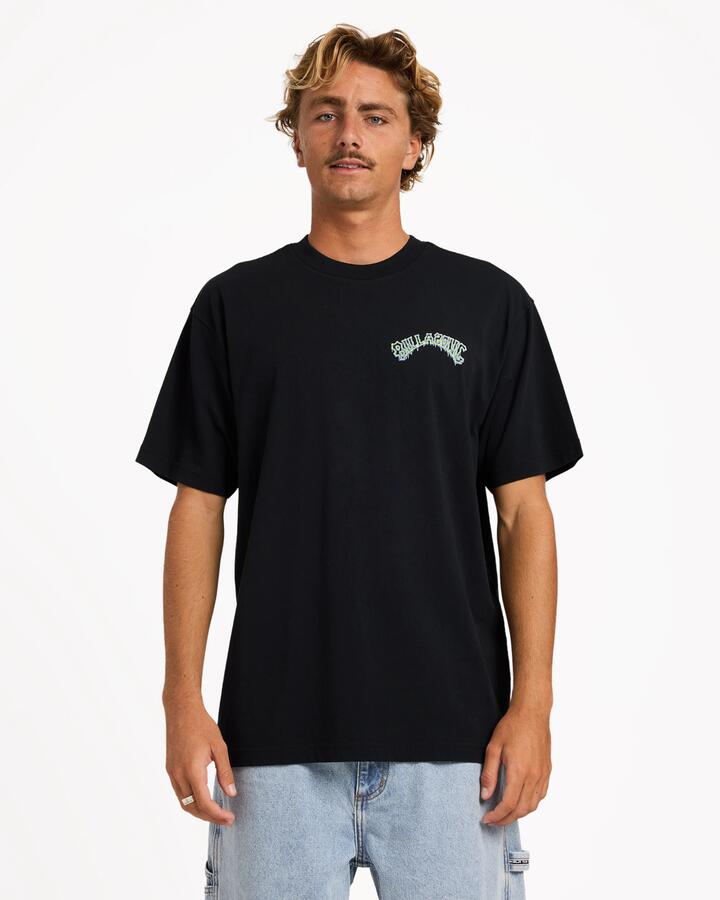 Image of T-Shirts. Product name - Billabong Mens Mod Arch T-Shirt Black in Black colour by brand - Billabong