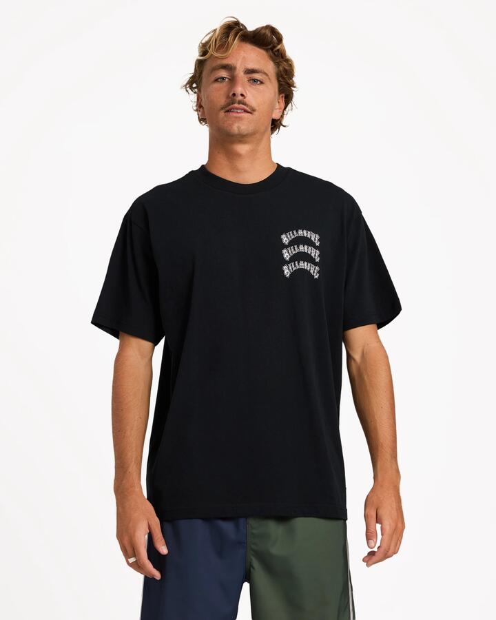 Image of T-Shirts. Product name - Billabong Mens Backtrack T-Shirt Black in Black colour by brand - Billabong